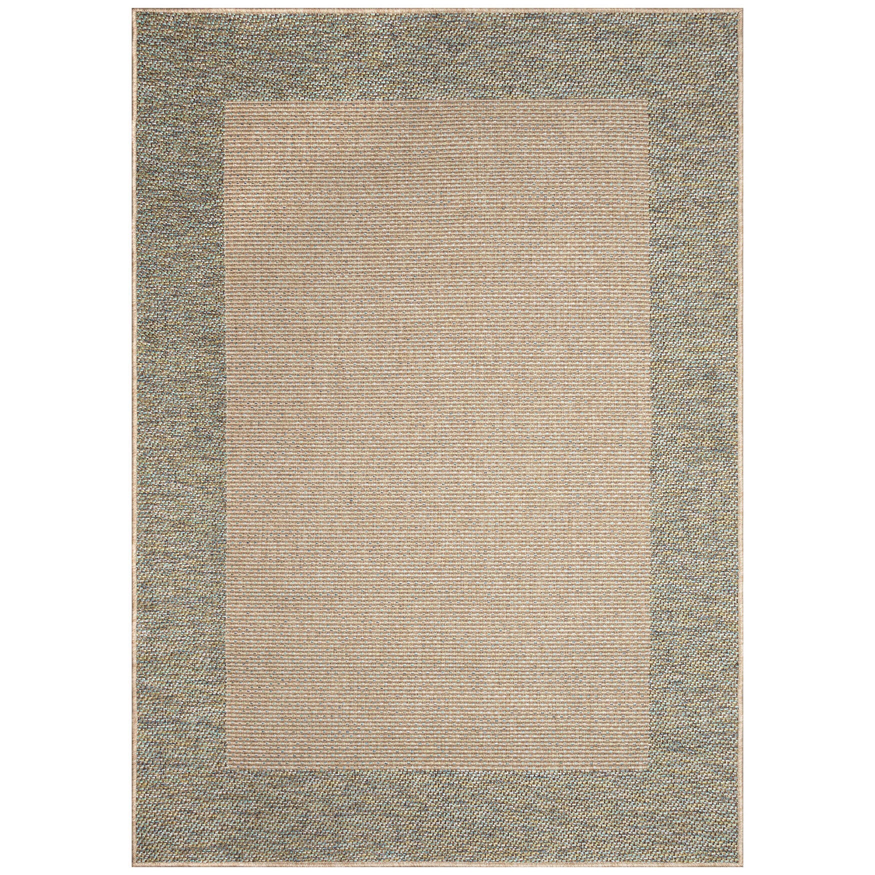 Roma Border Indoor/Outdoor Area Rug Cool, COOL, hi-res image number 0