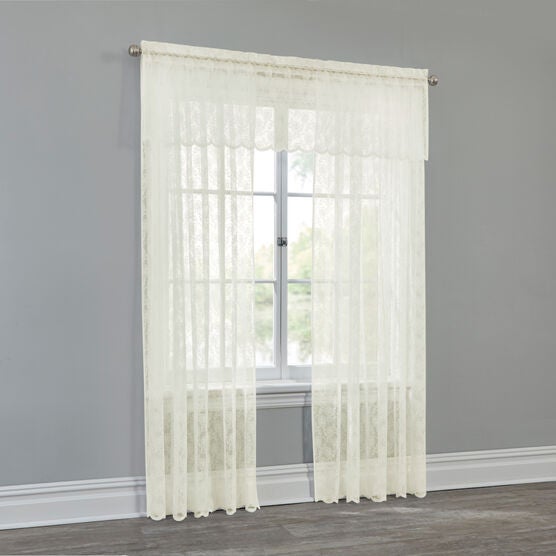 Scarlett Floral Lace Rod-Pocket Panel, , alternate image number null
