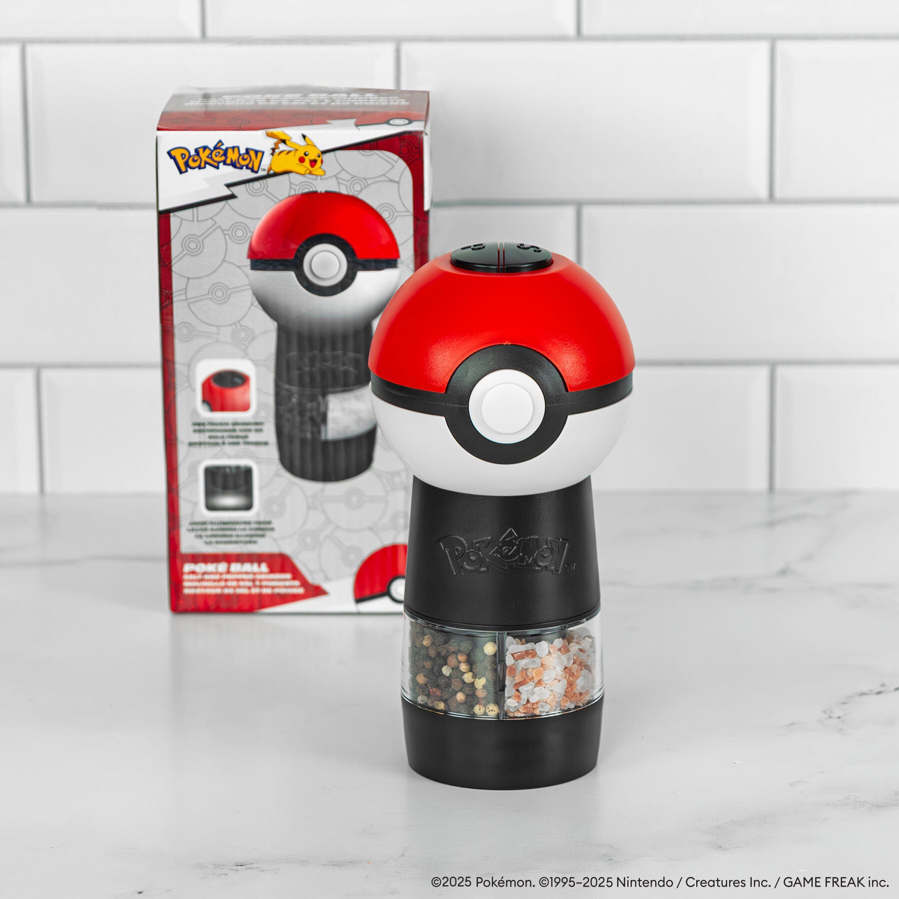 Pok&eacute;mon Pok&eacute; Ball Salt and Pepper Grinder, MULTICOLOR, alternate image number 2