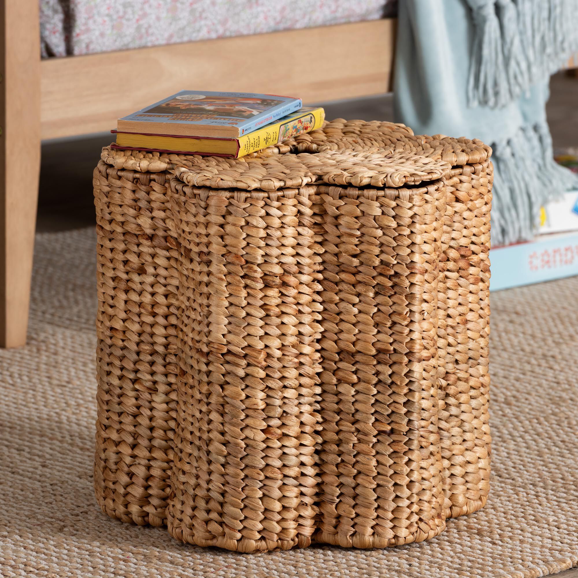 Della Woven Seagrass Laundry Hamper, NATURAL, alternate image number 5