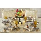 17 ¼"H Pre-lit Glass Turkey On Metal Stand, , alternate image number null