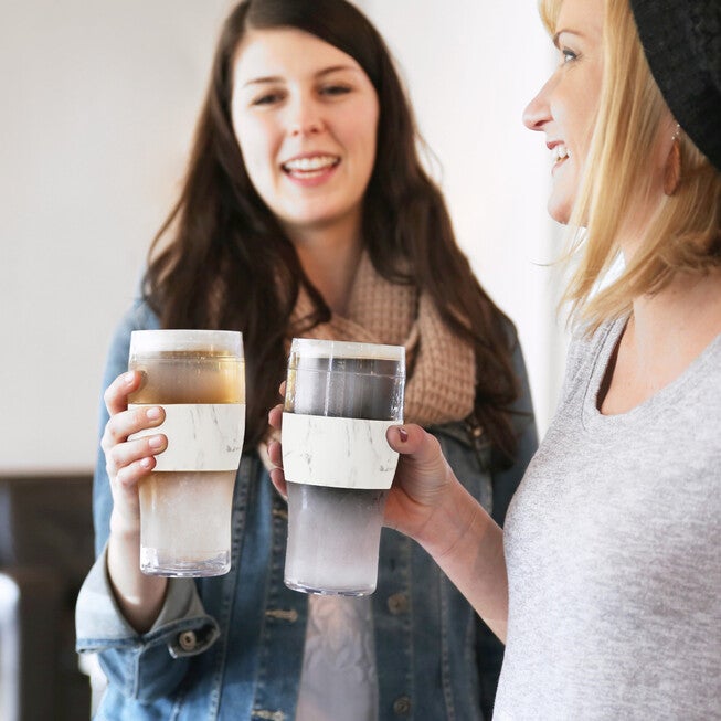 Beer Freeze Cooling Cups (Set Of 2) In Marble By, , alternate image number null