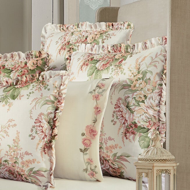 Estelle Coral Euro Sham, CORAL, alternate image number null
