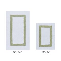 Hotel Collectionis Bath Mat Rug 2 Piece Set (17" x 24" | 21" x 34")