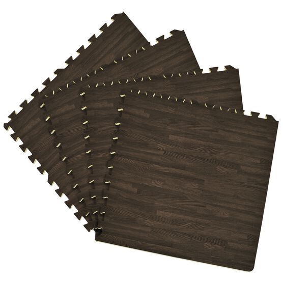 Interlocking Foam 24" x 24" Anti Fatigue Floor Tiles 4 tiles/16 Sq. Ft., CHARCOAL, hi-res image number null