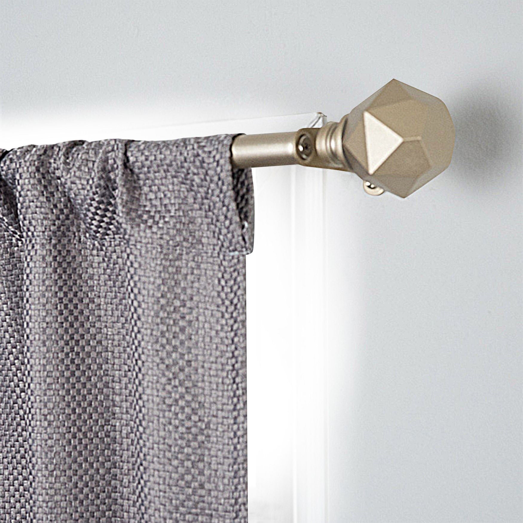 Innovative Decorative Room Darkening Wrap Around Rod & Finial 48-86, , alternate image number 3