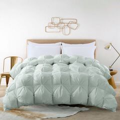 Pintuck Stitch White Duck Down Comforter