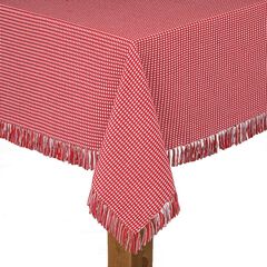 Homespun Check Woven Tablecloth