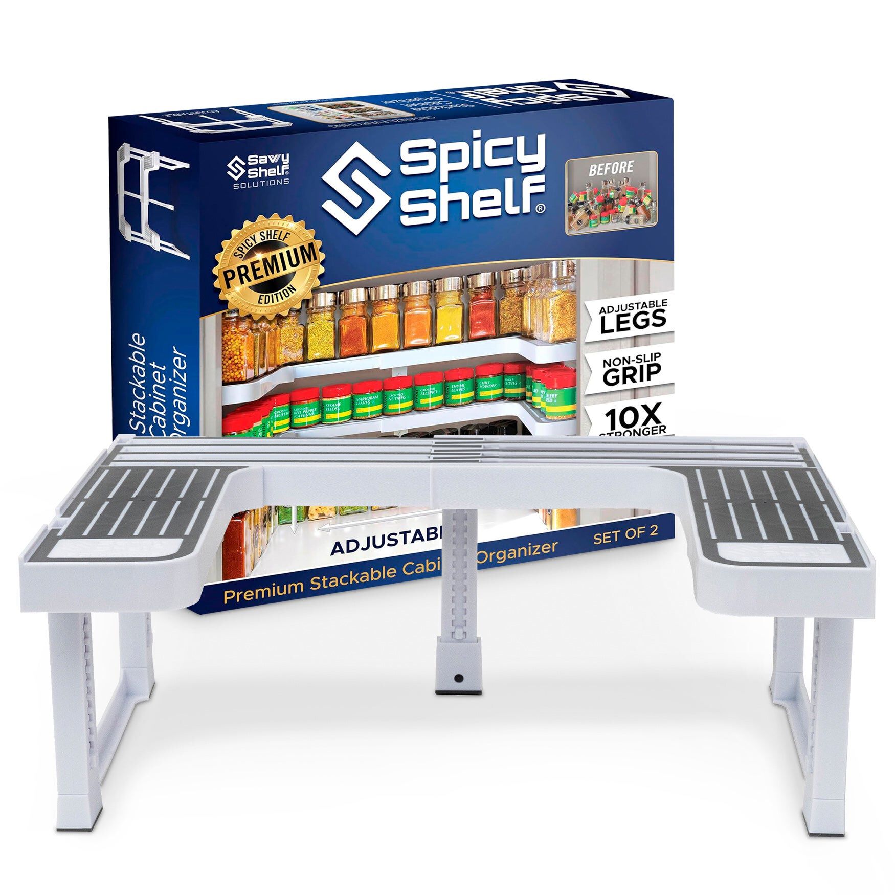 Spicy Shelf&reg;, Set of 2, WHITE, hi-res image number 0