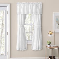 Brush Fringe Curtain Tailored Pair Tiebacks