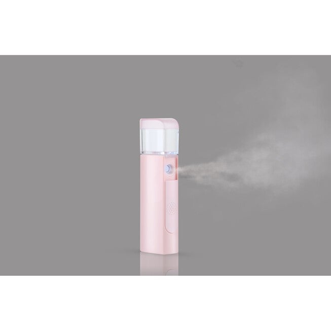 Hand-Held Nano Mist Facial Steamer, PINK, hi-res image number 0