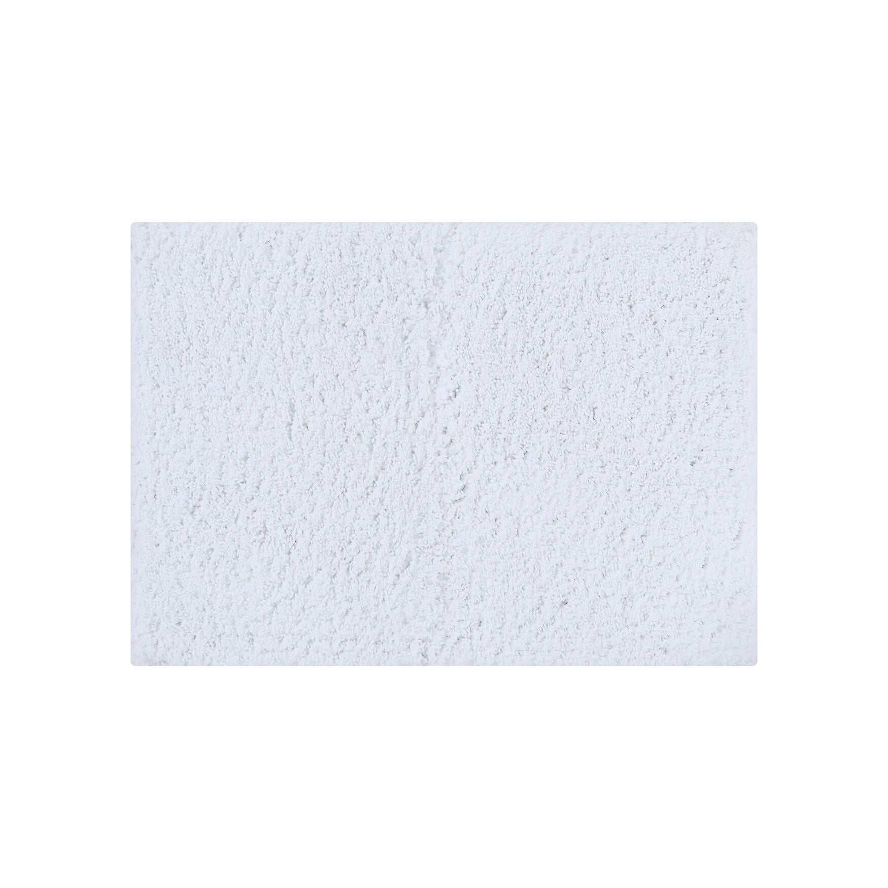 Micro Plush Collection 100% Polyester 17 inches X 24 inches Rectangle Bath Rug, WHITE, hi-res image number 0
