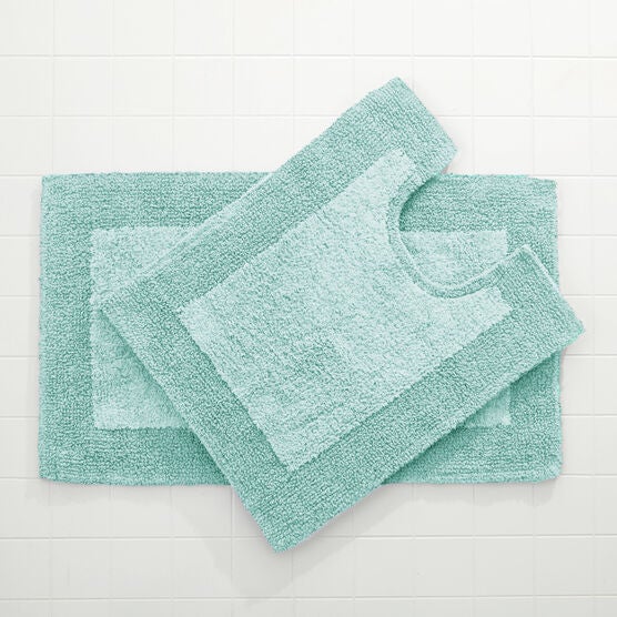 BH Studio 2-Pc. Bath Rug Set, AQUA, hi-res image number null