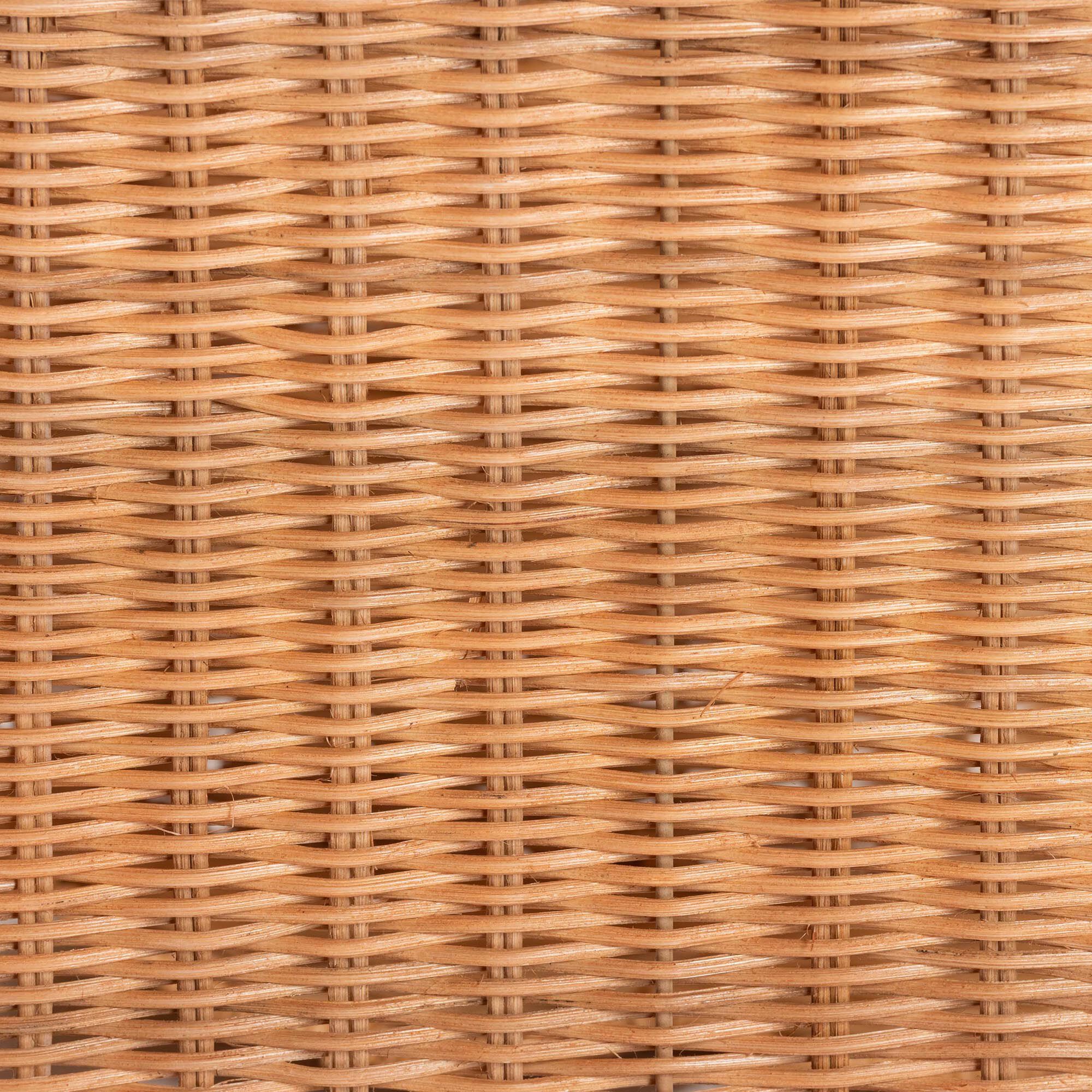 Bulana Natural Rattan 3-Tier Rolling Storage Cart, HONEY, alternate image number 7