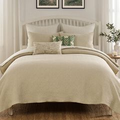 Harper 100% Cotton Leaf Cool Sleep Coverlet Set