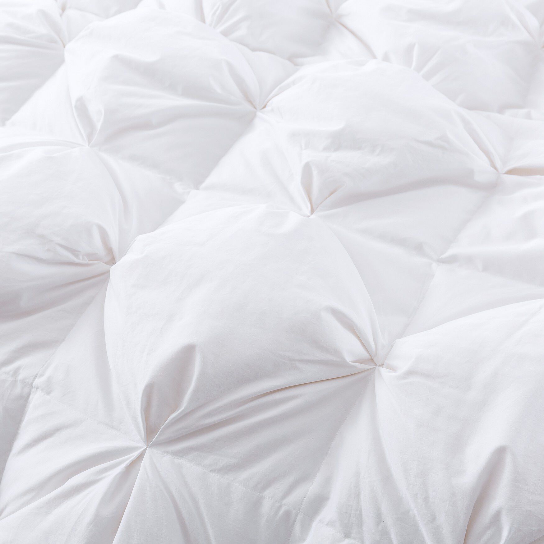 Pintuck Stitch White Duck Down Comforter, , alternate image number 8