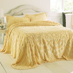 100% Cotton Georgia Chenille Bedspread