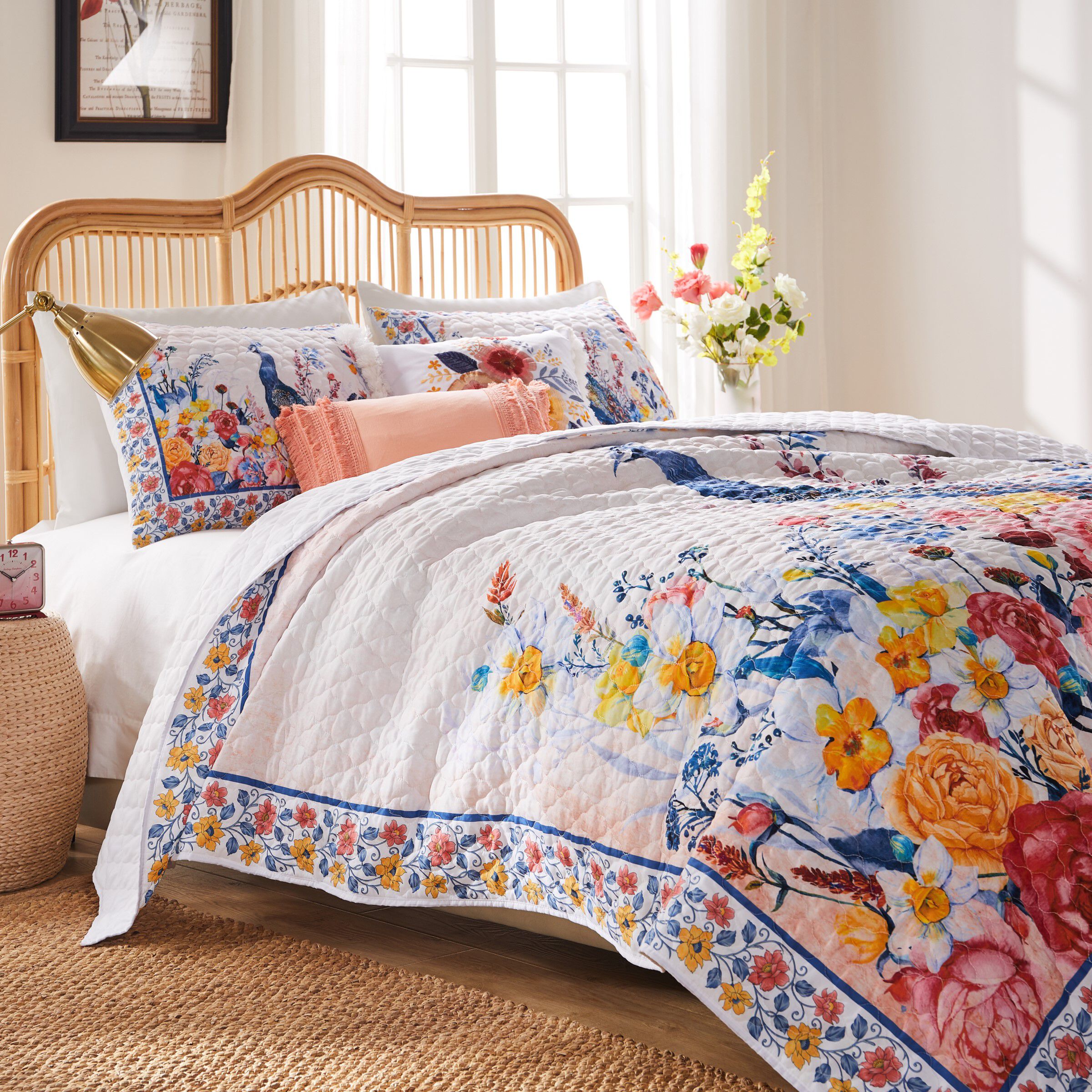 Huntington Finely Stitched Quilt Set, GOLD, alternate image number 1