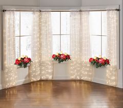 Pre-Lit Rod-Pocket Curtain Panel