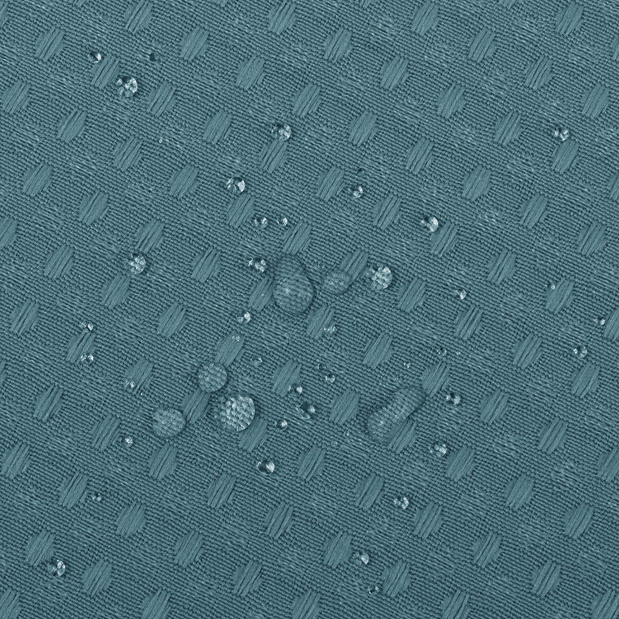 Dobby Waffle Shower Curtain with Snap-in Liner, Hooks included, TEAL, alternate image number 6