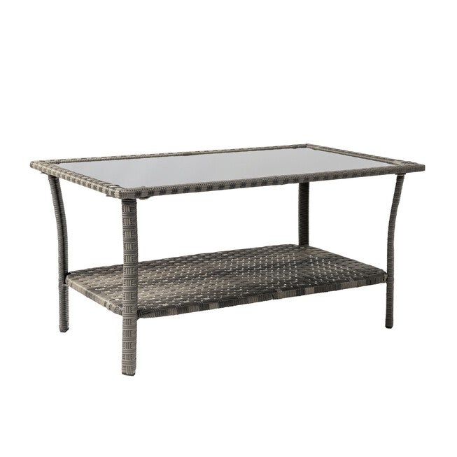 Jareth Wicker Patio Set in Gray, , alternate image number 4