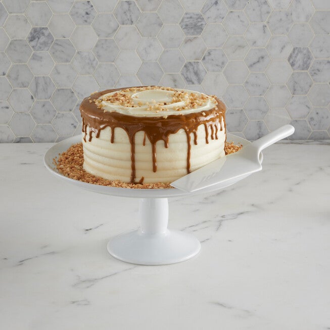 Martha Stewart Cake Stand With Server, WHITE, hi-res image number null