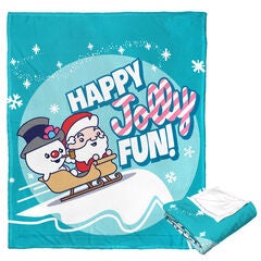 Frosty The Snowman Jolly Fun Silk Touch Throw Blanket