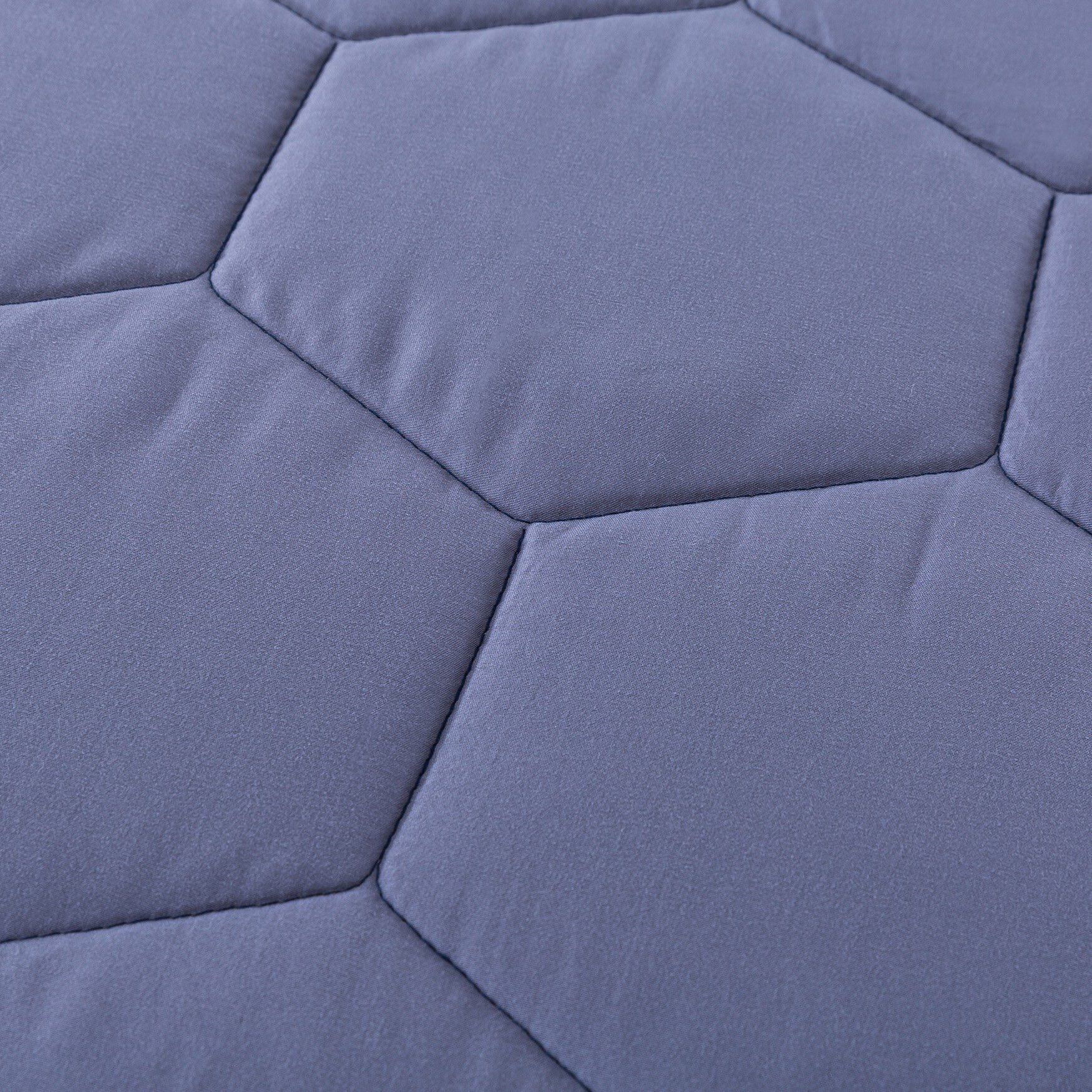Honeycomb Down Alternative Blanket, Granite/Blue, , alternate image number 5