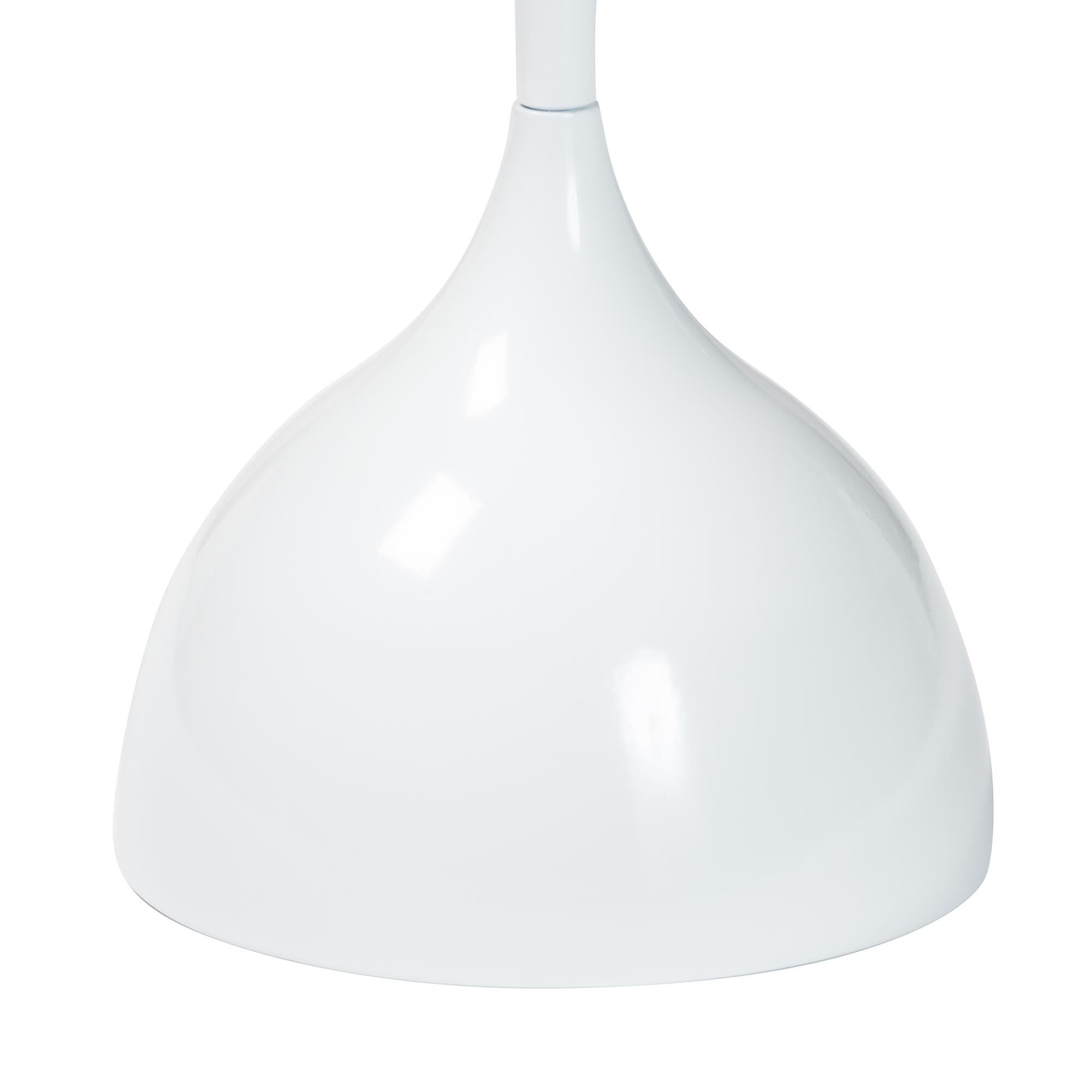 Webb Black Metal Pedestal Side Table, WHITE, alternate image number 3