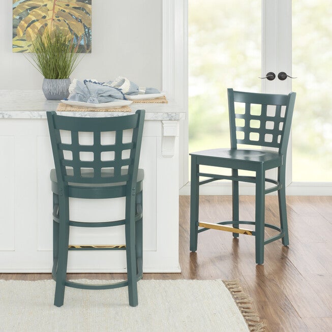 Lola Counter Stool Green Set of 2, , alternate image number 4