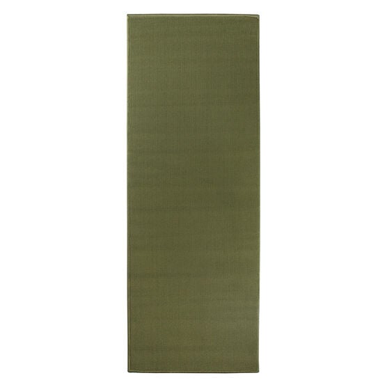 Solid Rug Runner, 20" X 60", GREEN, hi-res image number null