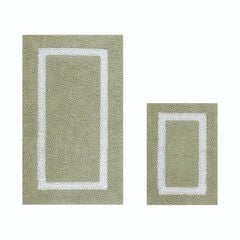 Hotel Collection 100% Cotton 2 Piece (17" X 24" | 24" X 40") Bath Rug Set