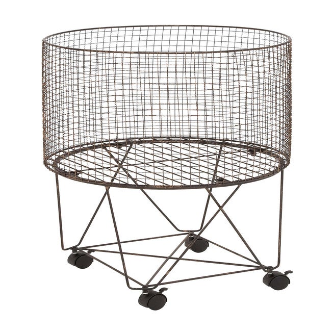 Bronze Farmhouse Metal Storage Cart Storage Cart, BRONZE, hi-res image number null