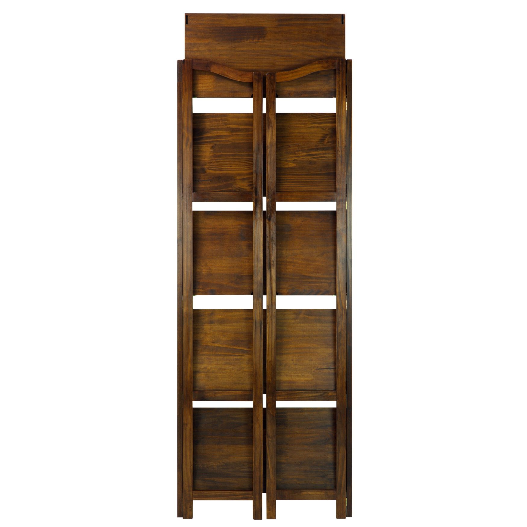 Stratford 5-Shelf Folding Bookcase-Warm Brown, , alternate image number 5