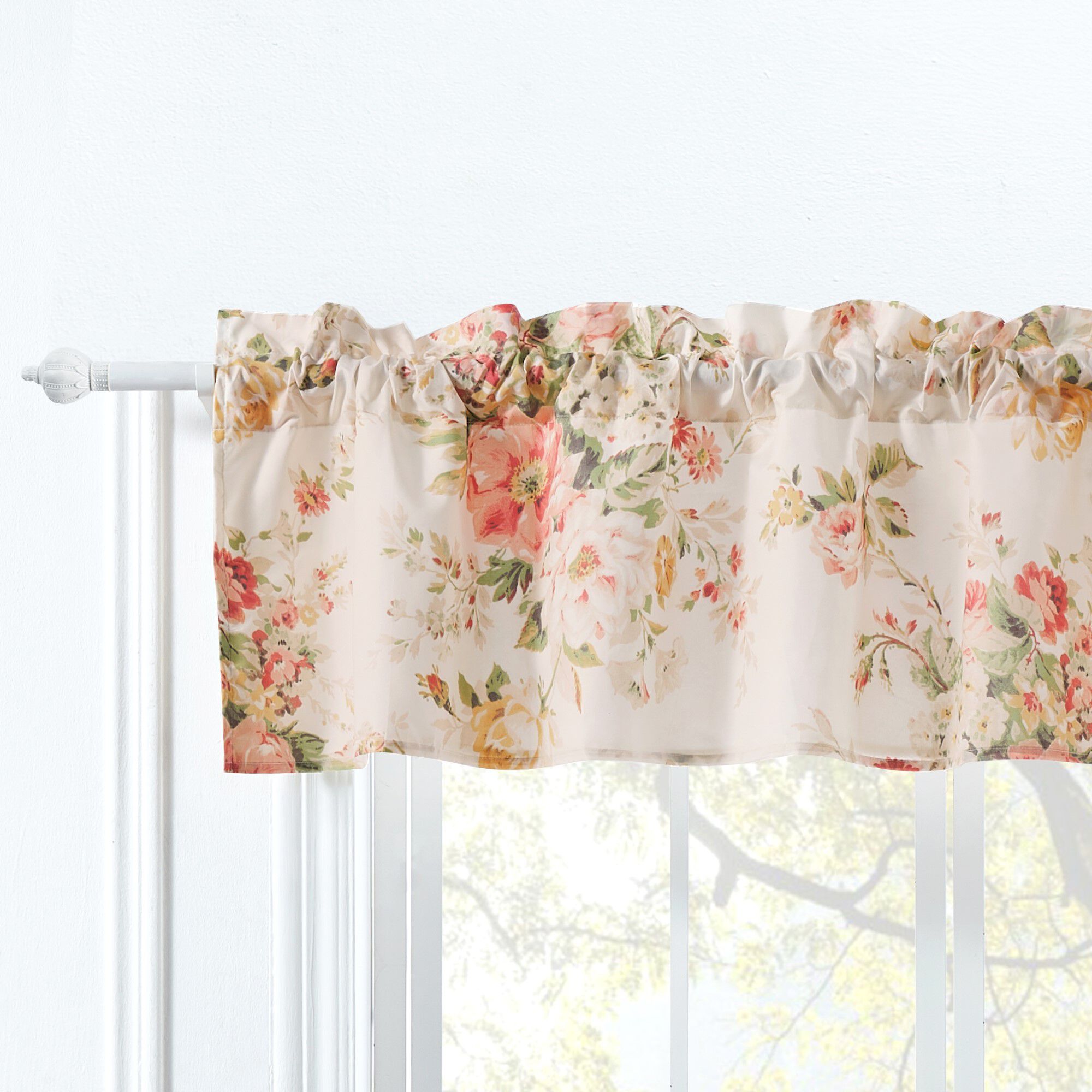 Greenland Home Fashions&trade; Grace Window Valance Curtains, BUTTERCUP, hi-res image number 0
