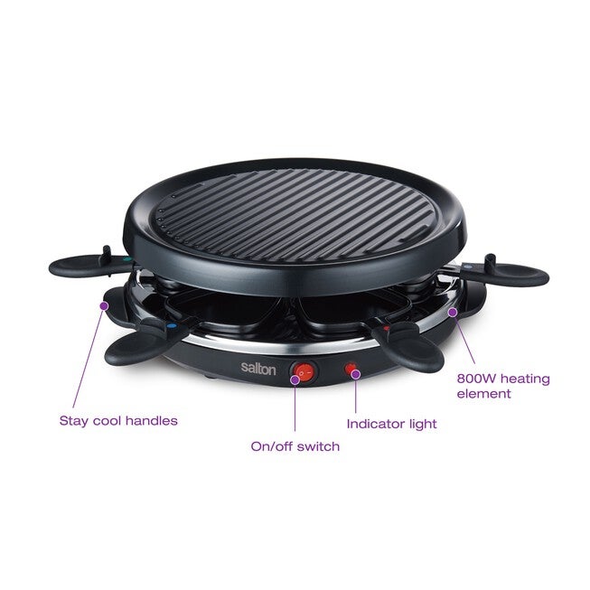 Salton Party Grill & Raclette, 6 Person, , alternate image number 3