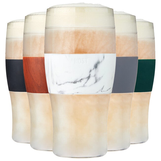 Beer Freeze Cooling Cups (Set Of 2) In Marble By, , alternate image number null