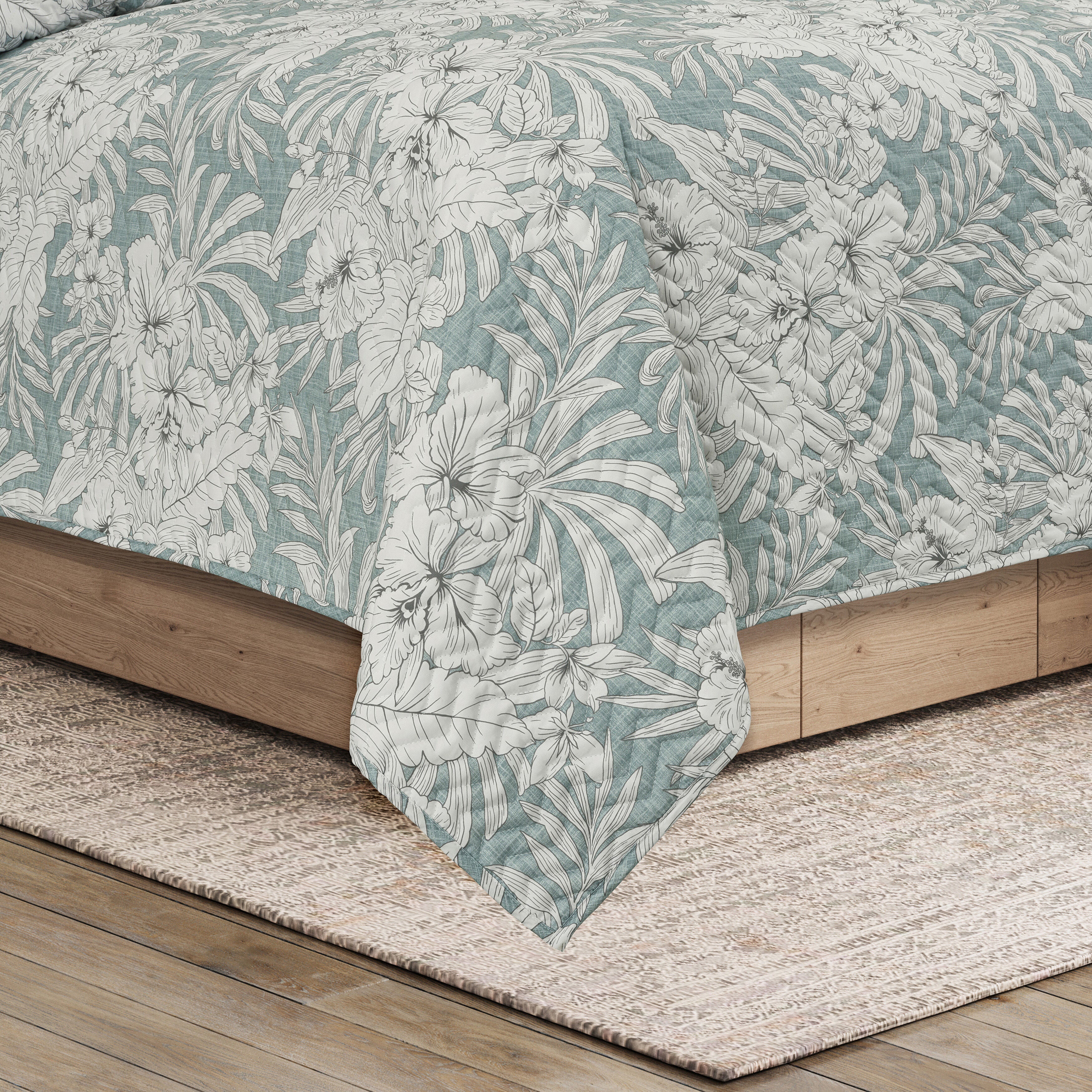 AUCKLAND QUILT SET, AQUA, alternate image number 3