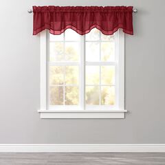 BH Studio Sheer Voile Layered Valance