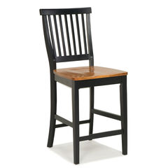 24" Bar Stool with Oak Finished Seat