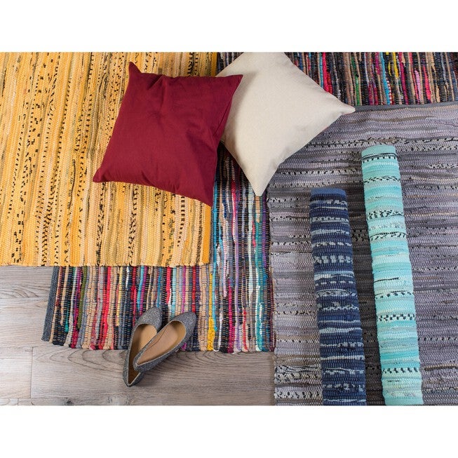Multi Nautical Blue Rag Rug 50X80Cm, , alternate image number 4