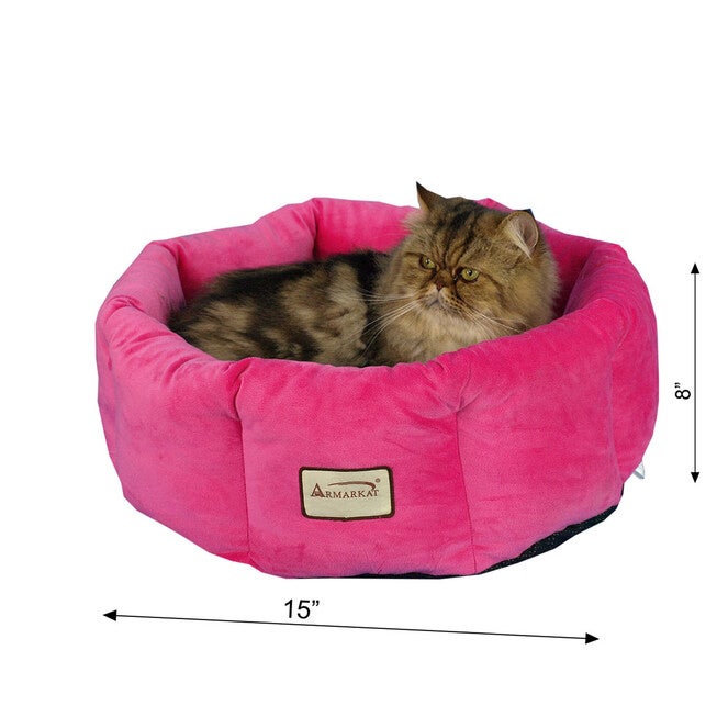 Cat Cuddle Bed, PInk, , alternate image number null