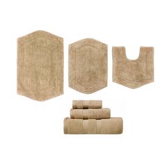 Waterford 6 Piece Set of Bath Rugs and Towels Collection
