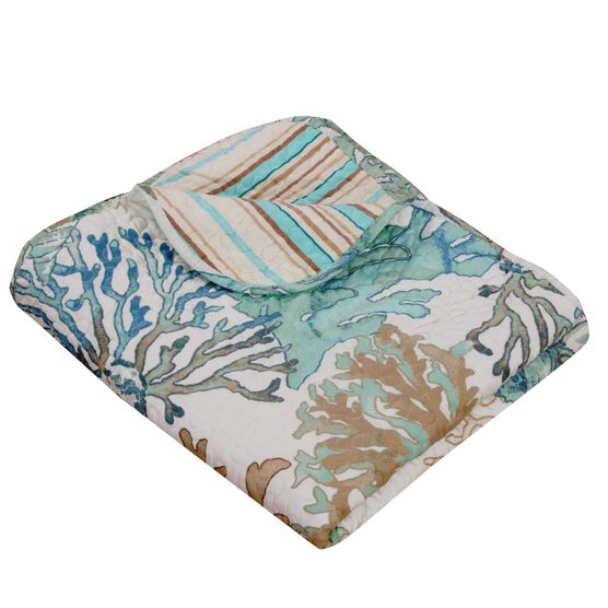 Atlantis Quilted Throw Blanket Roaman's