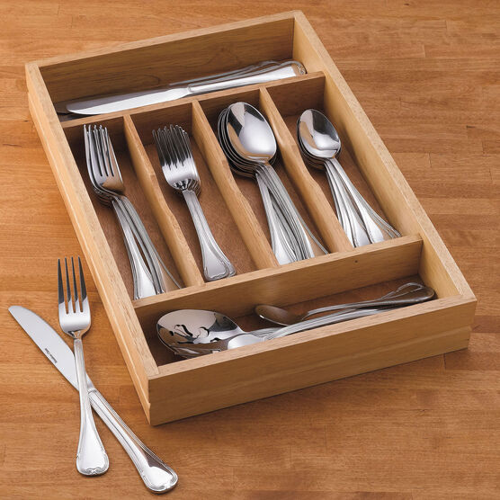 46-pc Flatware Set with Tray, , alternate image number null