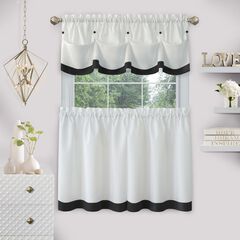 Lana Window Curtain Tier Pair And Valance Set