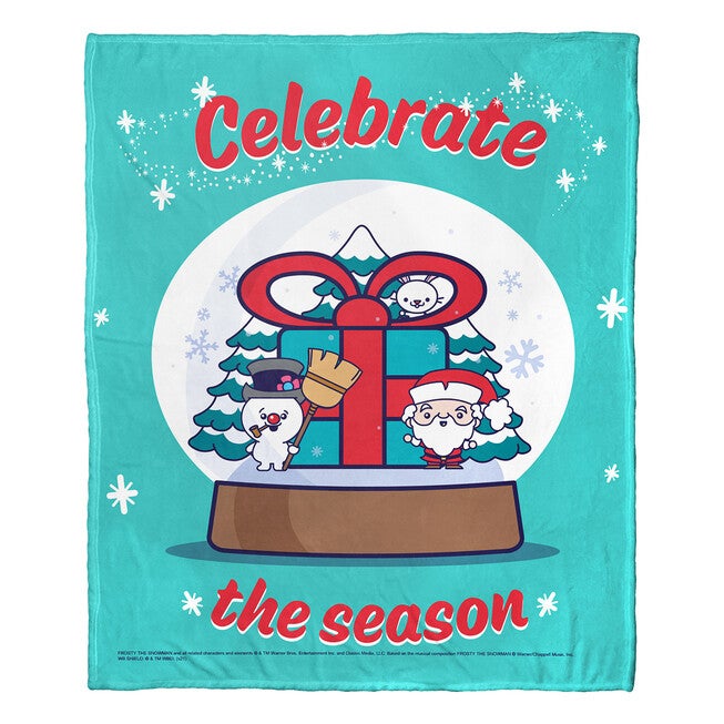 Frosty The Snowman Tis The Season Silk Touch Throw Blanket, , on-hover image number 1