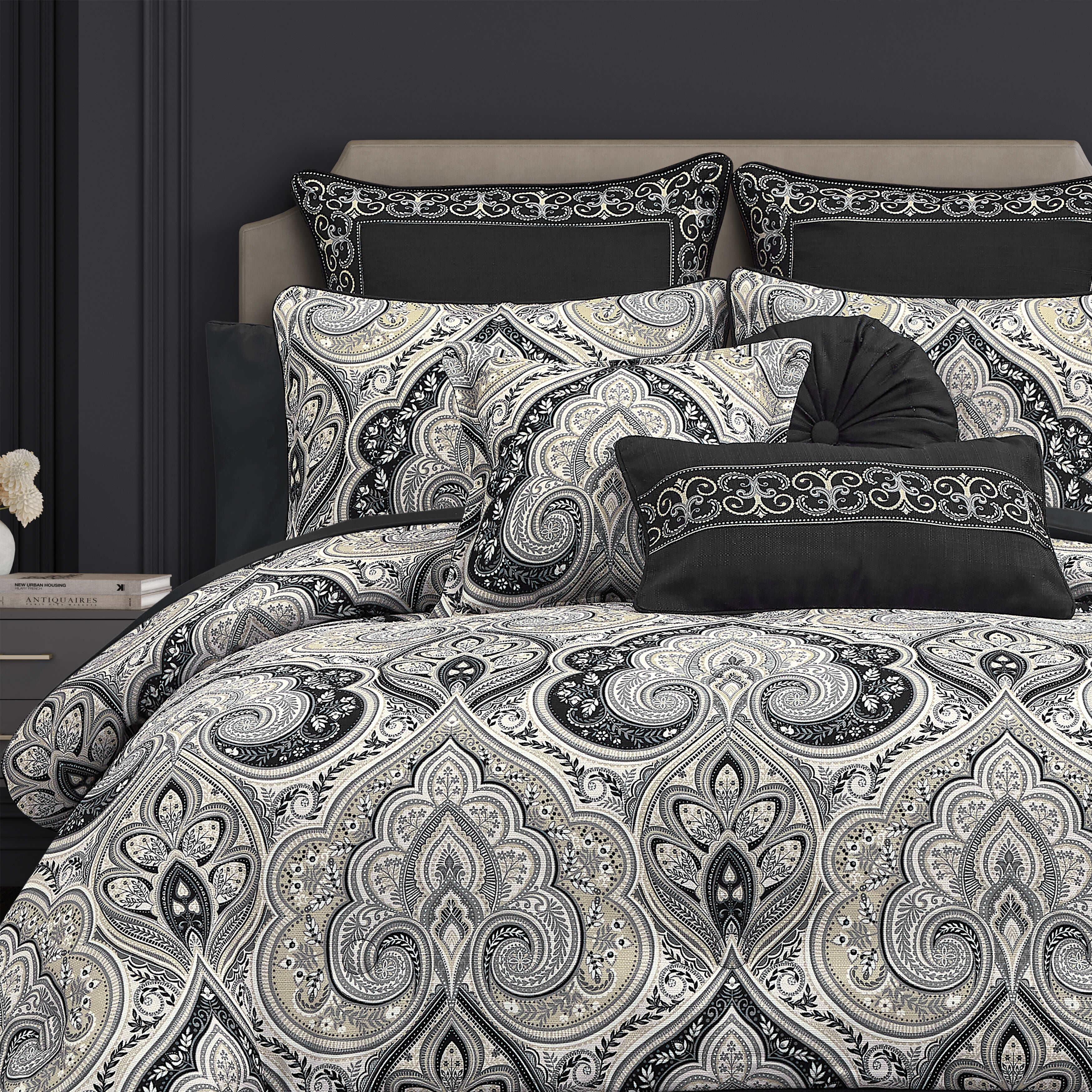 Messina 3 Piece Comforter Set, BLACK, alternate image number 1