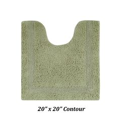 Lux Collections Bath Mat Rug 20" X 20" Contour