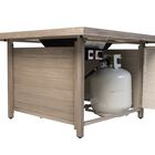 Langhorne Square Aluminum LPG Fire Pit in Barnwood, , alternate image number null
